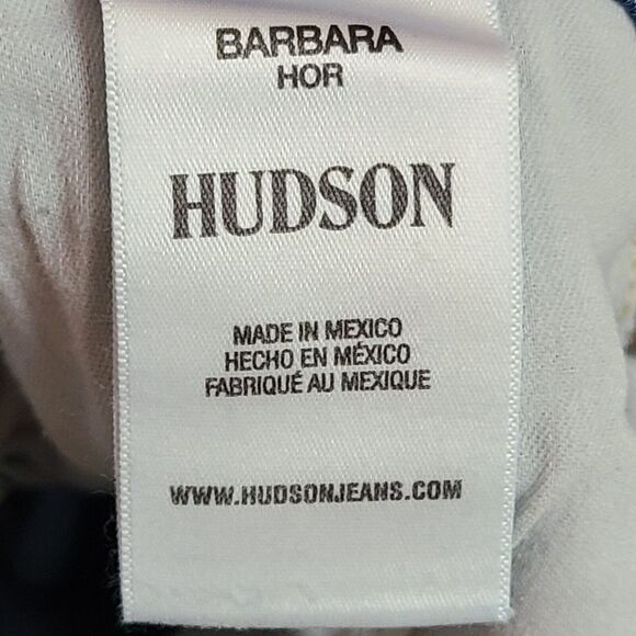 New Hudson Women's (32) Barbara High Rise Bootcut Crop Raw Hem Blue Jeans $195 - Picture 10 of 15